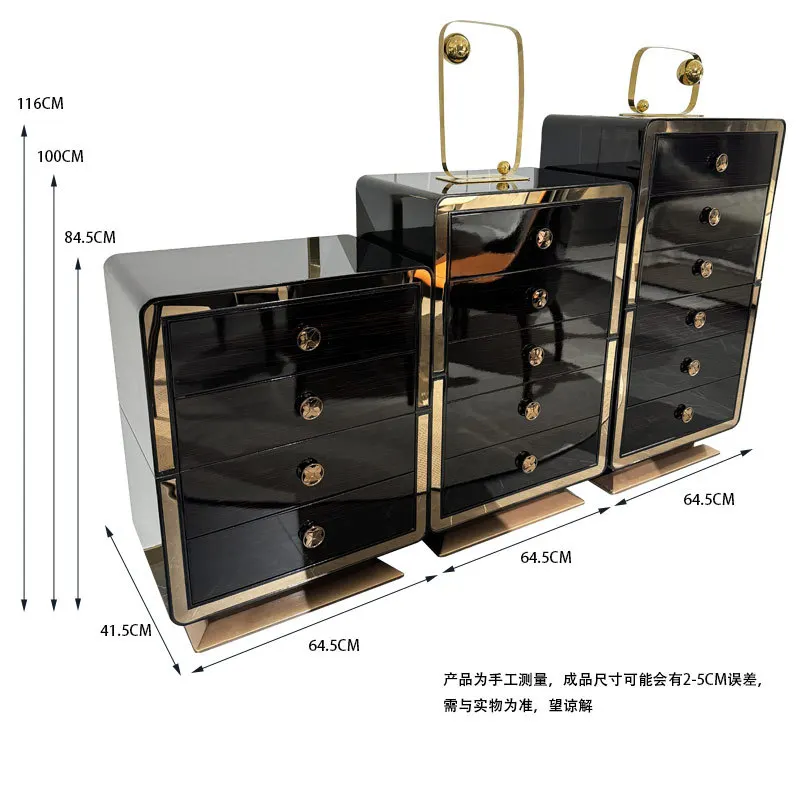 Italian light luxury piano paint four, five, or six solid wood chest of drawers