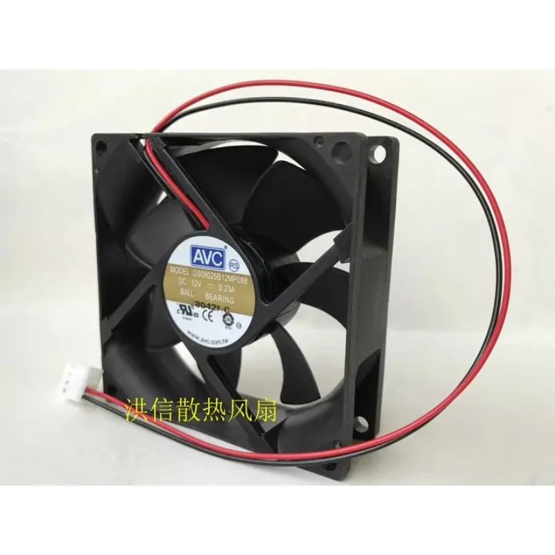 New Cooler Fan for AVC DS08025B12MP088 12V 0.23A Temperature Control Server Chassis Fan 8025 80 * 80 * 25MM