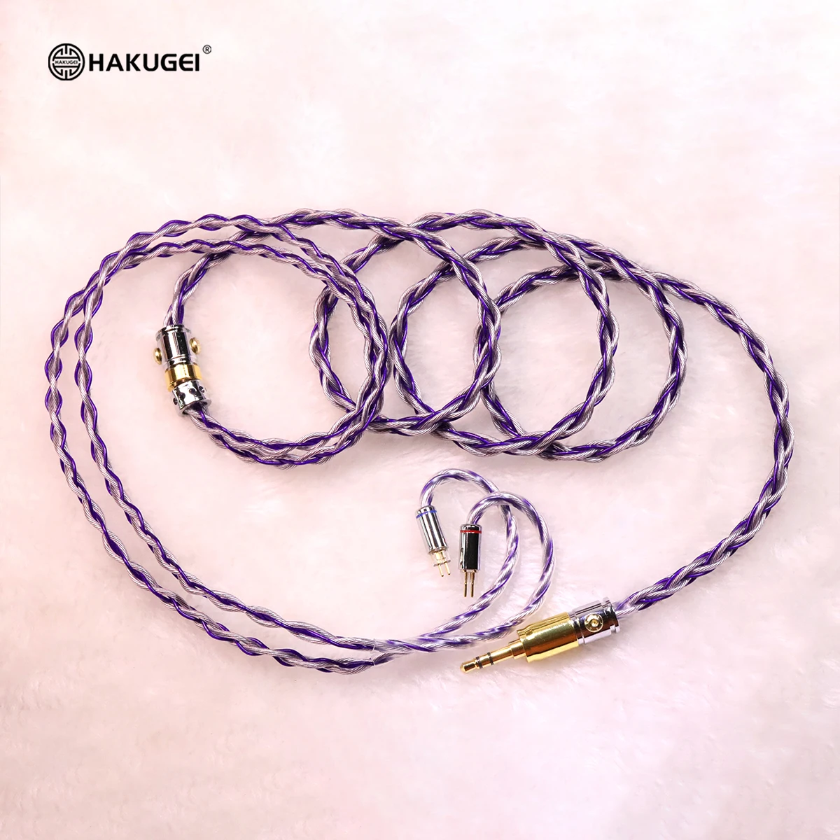 HAKUGEI Ziwei Star. Silver-Plated OCC Hybrid Headphone Upgrade Cable, HiFi, 3.5/4.4/2.5mm Connectors