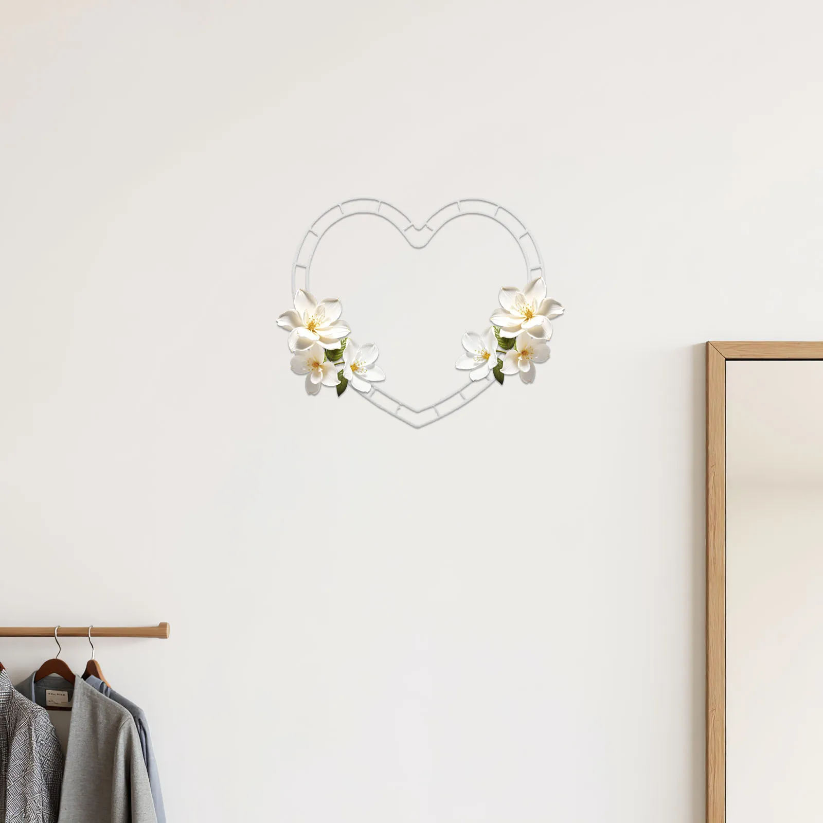 1 set porta composizioni floreali a forma di cuore cornice floreale fai da te per matrimonio, San Valentino, decorazioni natalizie, supporto per bouquet artificiale