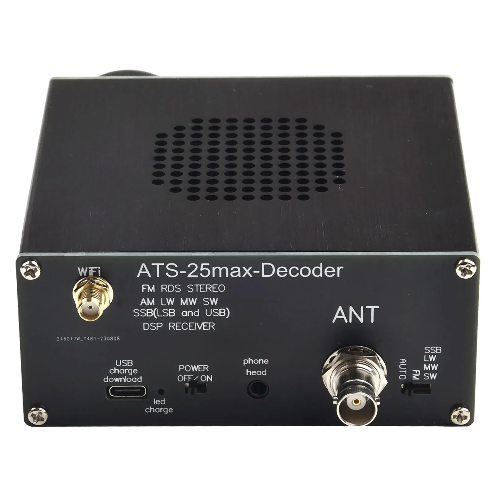 Portable ATS25maxDecoder Si4732A10 FullBa n d Receiver Support FT8 FT4 Decoding 2 4 inch Touch Screen Battery Powered