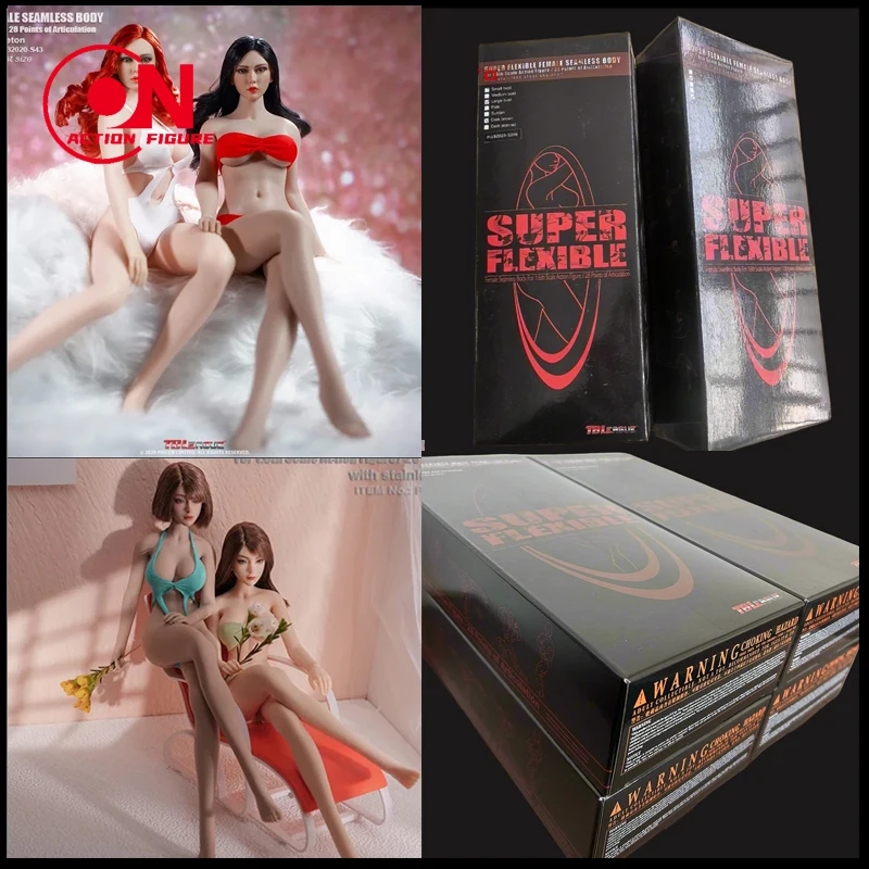 

Фигурка TBLeague Phicen 1/6 TBL PH: Женское тело из нержавеющей стали, супергибкое, бесшовное, светло-солнечного оттенка, с малым, средним и большим бюстом.