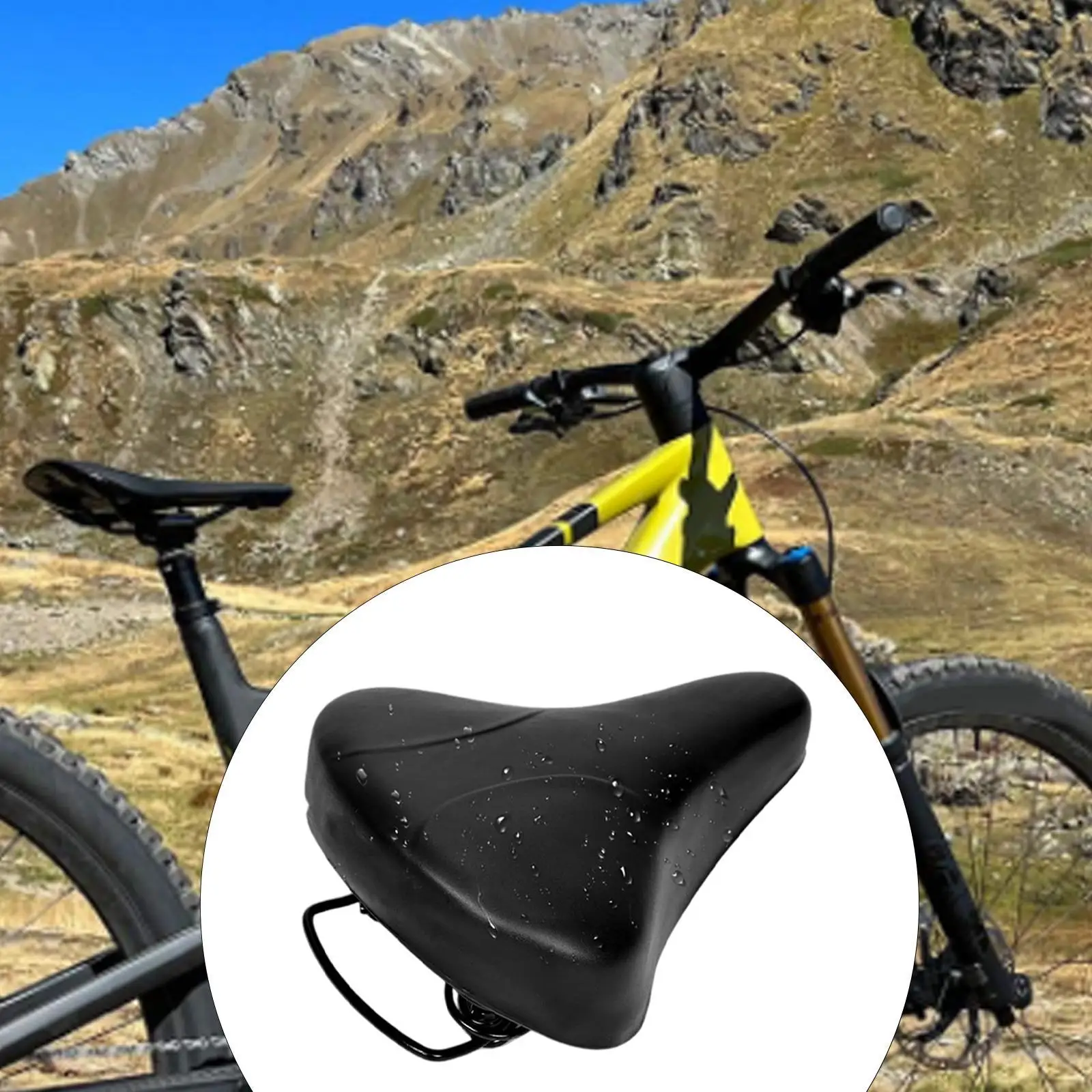 Selle de vélo imperméable en PU, siège de vélo confortable, coussin de vélo, remplacement