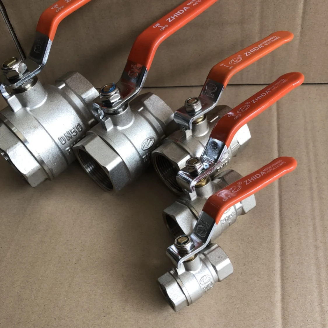 ZHIDA full copper ball valve steam ball valve 300 degree hot water ball valve 4 points DN15/20/25