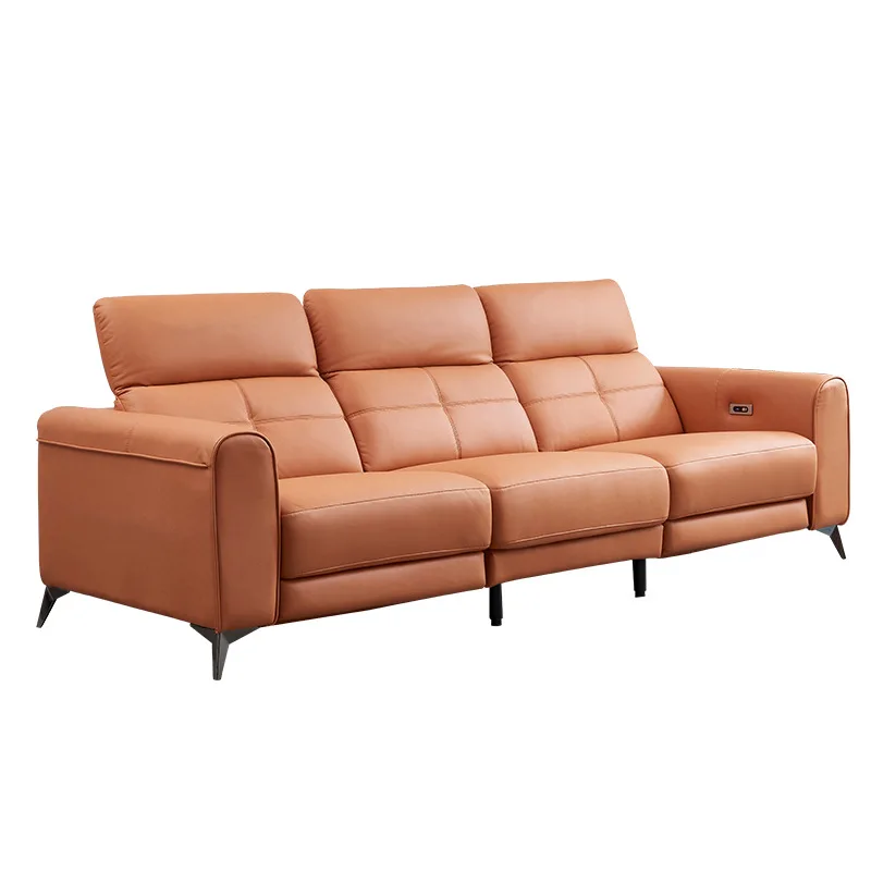 

Technical cloth, fabric, sofa, small apartment, living room, Italian, simple, modern, functional, tall foot, straight row