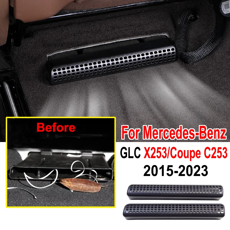 For Mercedes Benz GLC X253 Coupe C253 GLC300 GLC220 GLC250 GLC350 Accessories Rear Seat Back Air Vent A/C Outlet Covers Interior