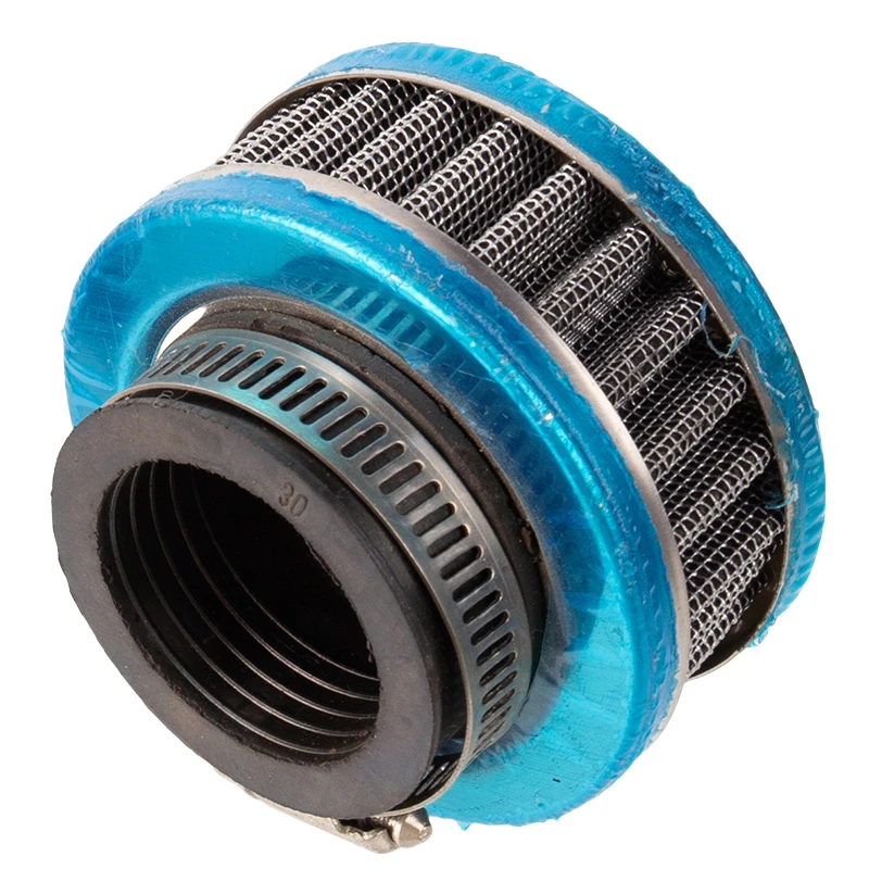 Off Road Motorcycle ATV Four-Wheel Beach Bike Accessories 30mm Cylindrical Iron Steel Air Filter Air Filter