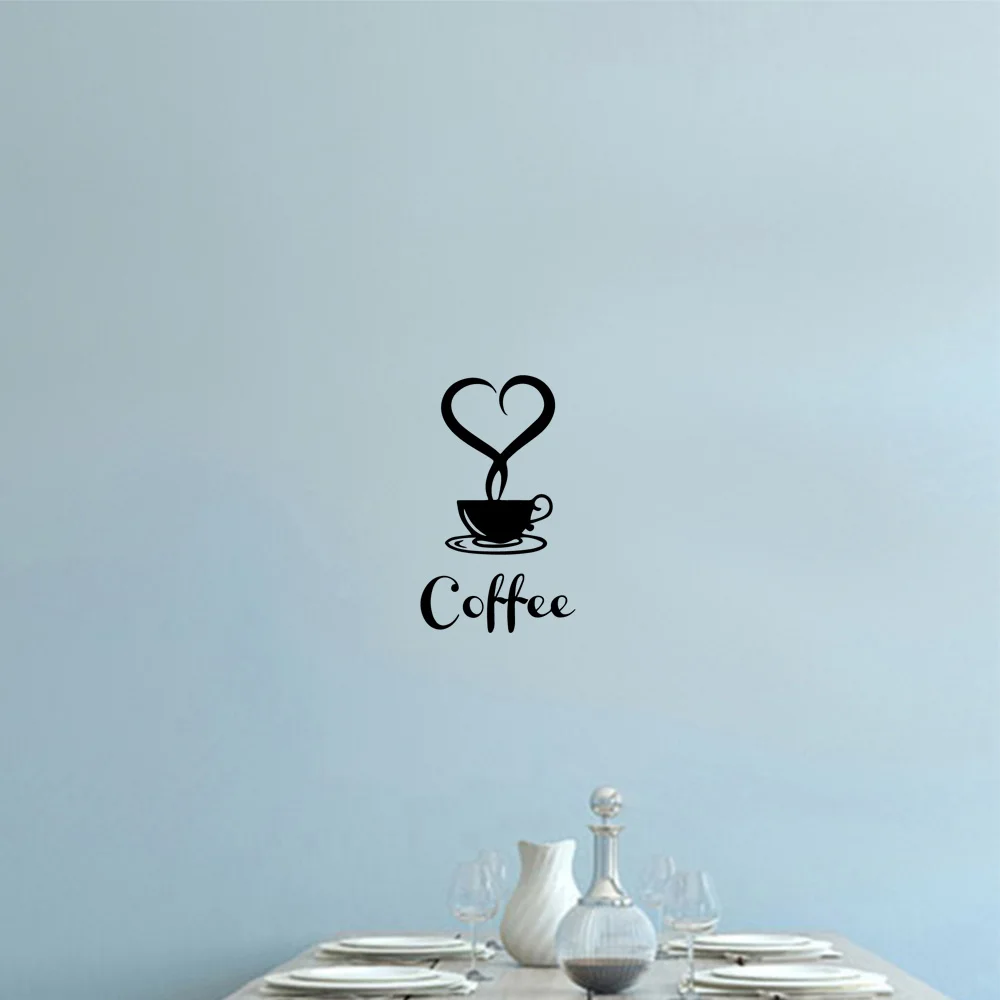 

1 pc good Coffee Wall Sticker Pvc Wall Art Stickers Modern Fashion Wallsticker birthday gifts for store Accessories Murals