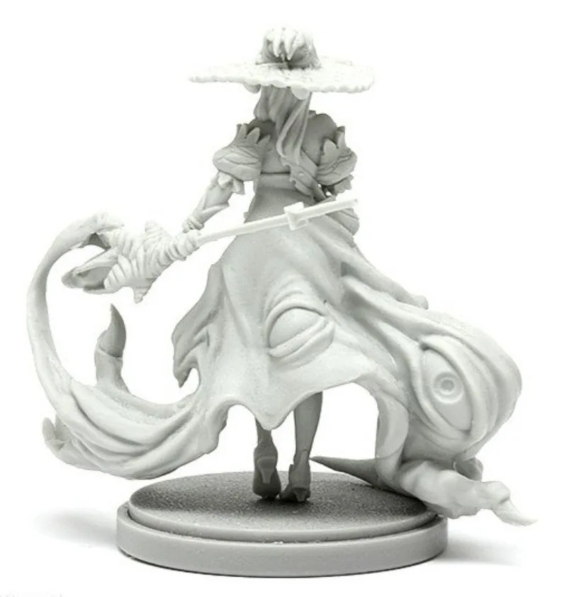 Kit de modèle en résine moulée sous pression, offre spéciale, Disciple KD de la sorcière, modèle blanc en résine non assemblé et non peint