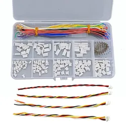 Jst SH 1.0mm Connector Kit with Single head Pre-Crimped Soft Silicone 150mm Wire for F3 Omnibus F4 Pro F7 Racing Drone Wire Kit