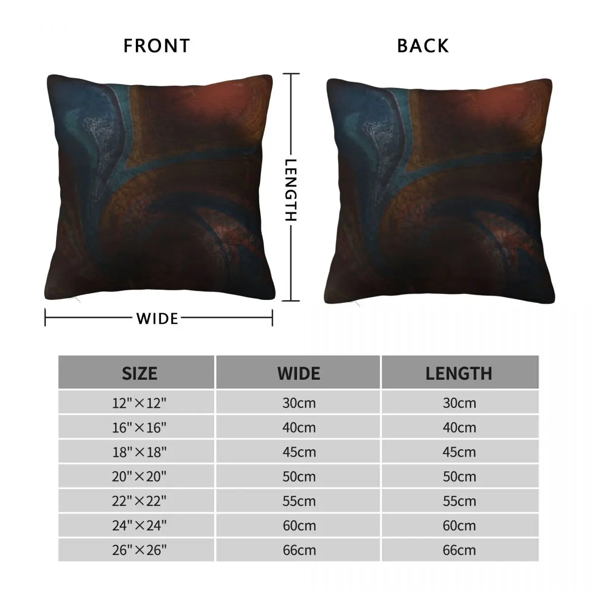 Agate Quartz Copper & Teal Square Pillowcase Polyester Linen Velvet Pattern Decor Pillow Case Car Cushion Case Wholesale 45x45