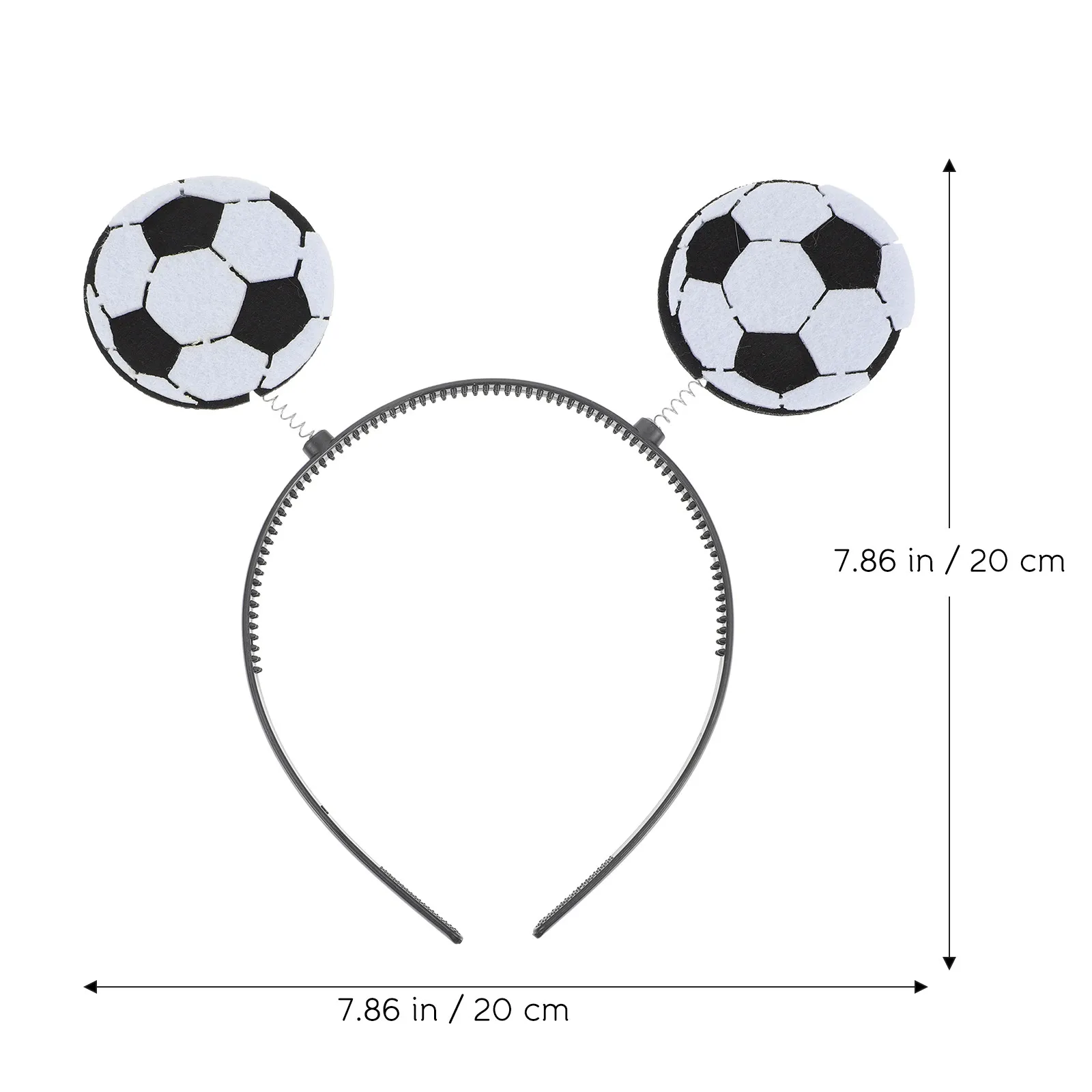3Pcs Sports Headband Football Soccer Hairband Nonslip Secure Fit Not Hurt Hair Skin Chic Craft for Competition Cheer Games Event