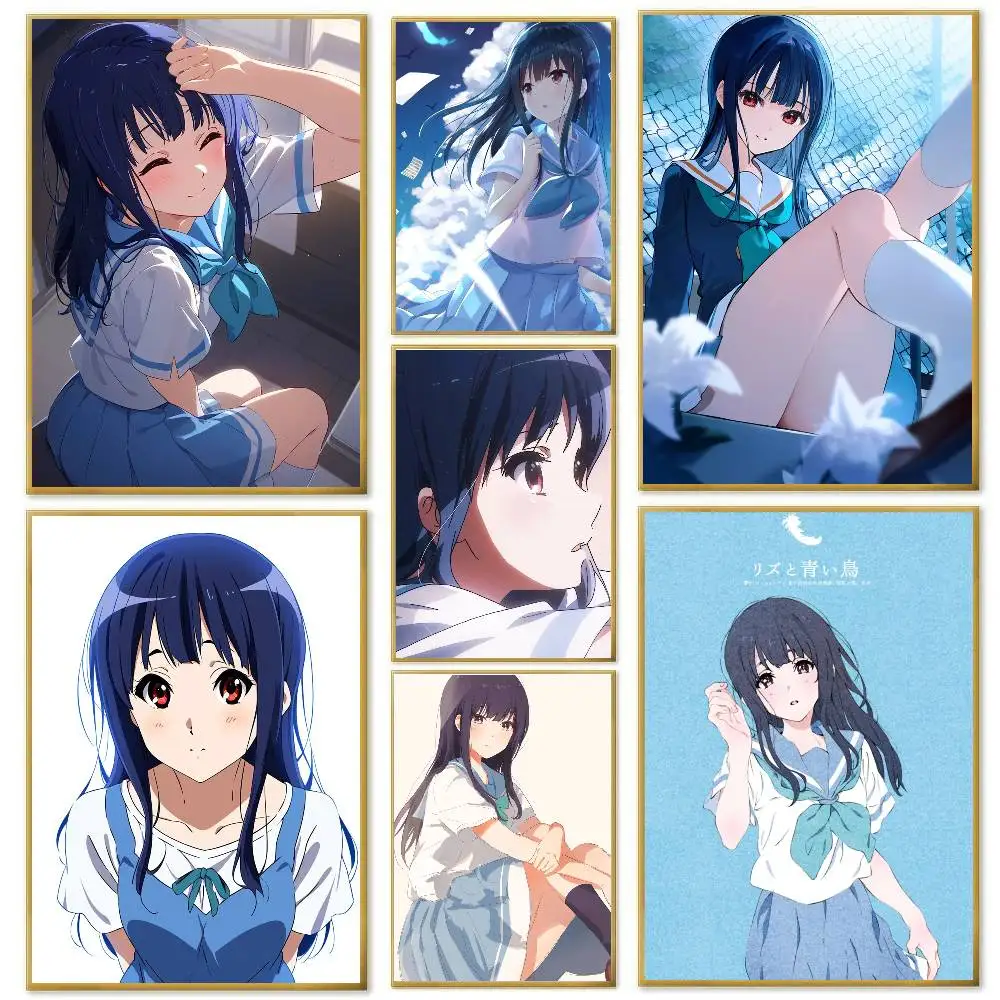 Yoroizuka Mizore Anime Sound Euphonium Poster Art Sticky Wall Waterproof Home Living Room Bedroom Bar Aesthetic Decoration