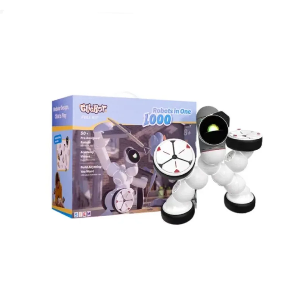 ClicBot Smart Robot Creative Splicing Emotional Interaction Graphical Programming Intelligent Electronic Pet Children Toy Gifts