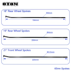 Motorcycle Otom zu KTM SXF125 EXCF530 XCFW TX FE FX FC, Schwarze Elektrophorese -Strahlen, 21 vor, 18 Zoll, 19 in 12 Hauptverkaufsrand 19 für Motorrad - №2