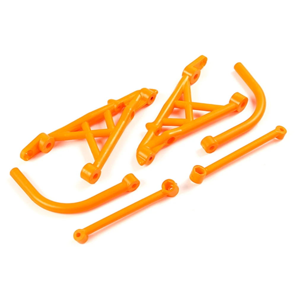 Kit de suporte amortecedor de amortecimento traseiro de nylon para 1/5 HPI ROVAN BAJA KM 5B ROFUN BAHA RC CAR Toys PARTS-Laranja