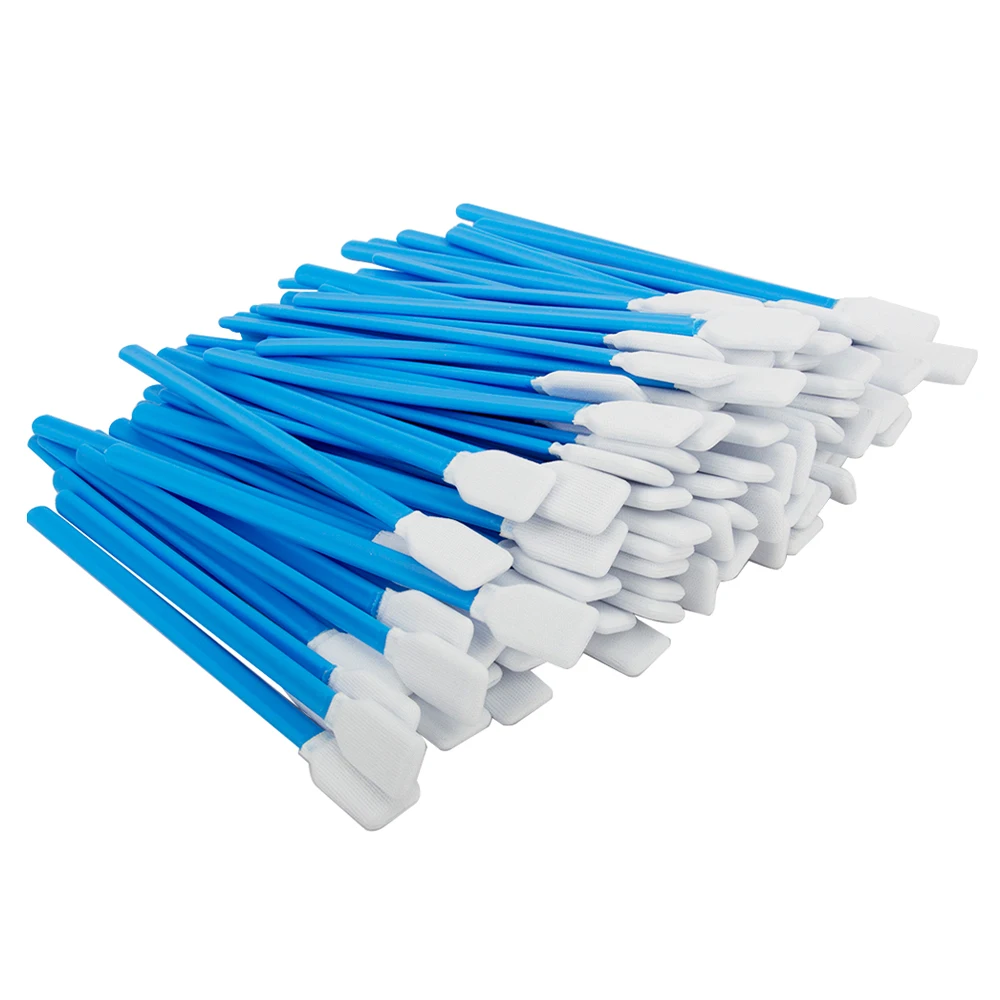 100pcs Cotton Swab Industry Nonwoven Anti-static Dust Off for Lens Protective Windows Glass Fiber Laser Head Cleaning Tools