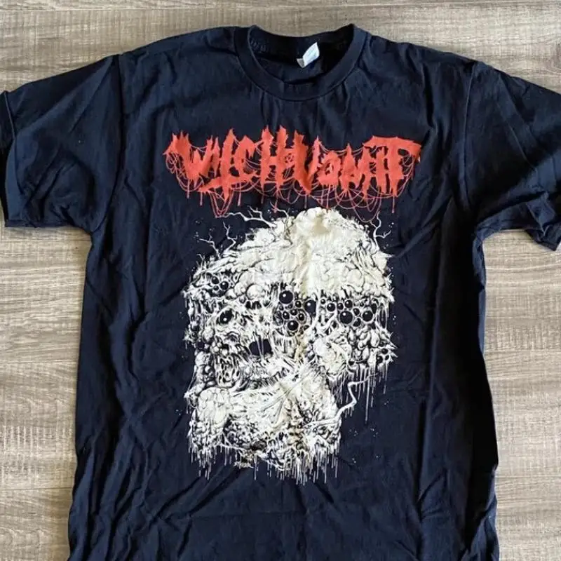 Réimprimé 2 faces sorcière vomir t-shirt Abhorrent Rapture cadeau pour fan