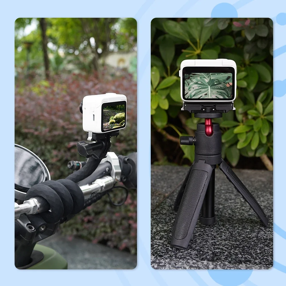 Flymile 어댑터 마그네틱 베이스, Insta360 GO 3/GO 3S 용 확장 브래킷 마운트 1/4 스레드 삼각대 어댑터 마운트 플레이트 액세서리