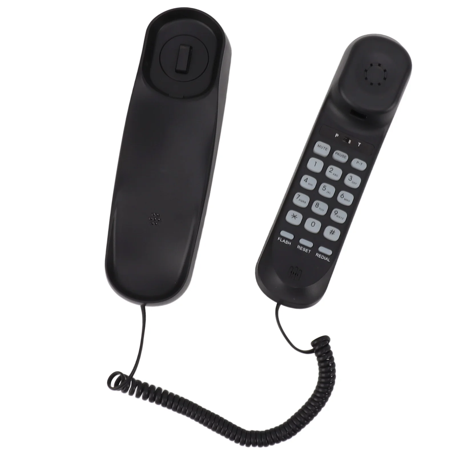 هاتف بسلك مكتبي متعدد الوظائف ، صوت واضح ، حجم قابل للتعديل ، خط أرضي قابل للتركيب على الحائط ، مناسب للمنزل والفندق والمكتب