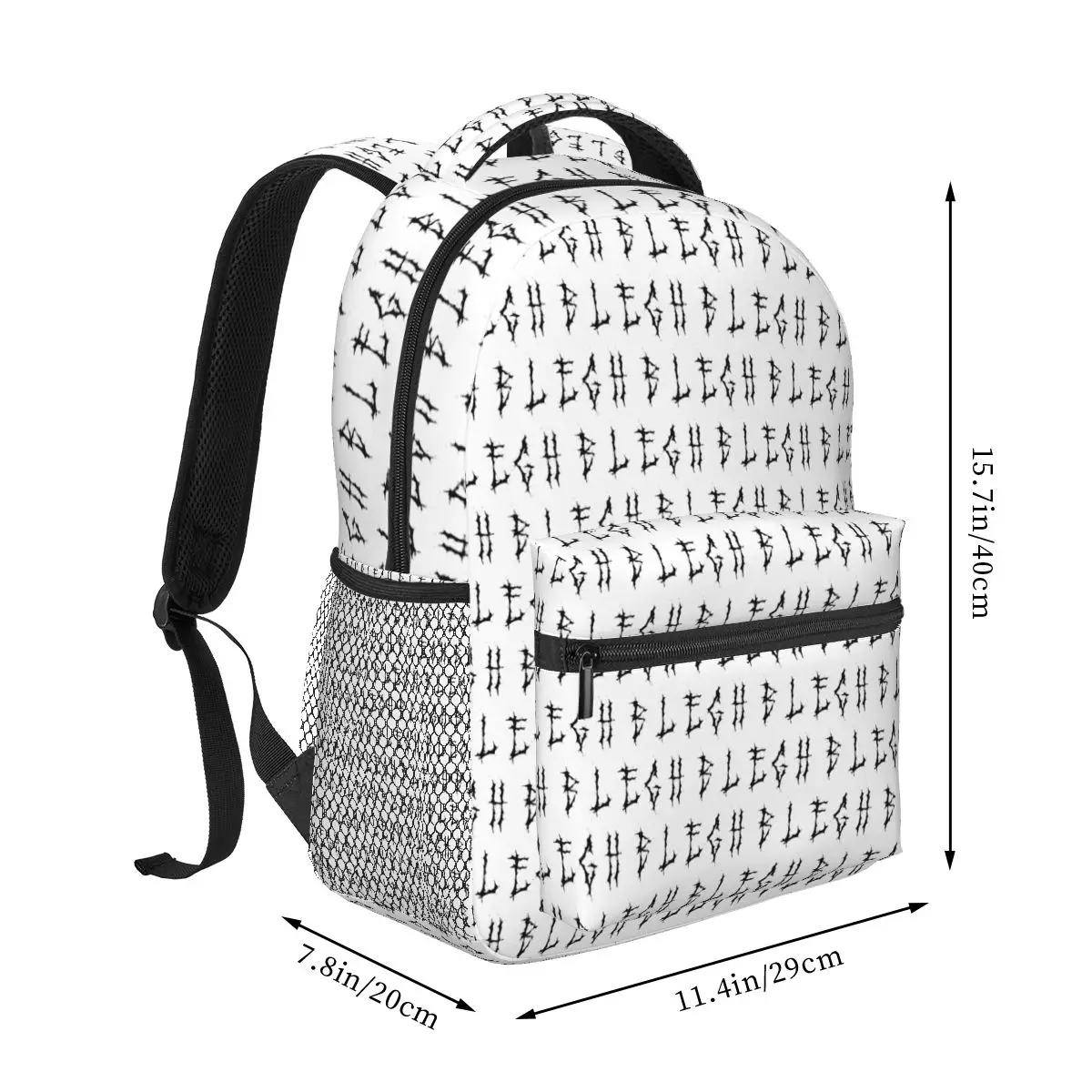 Blegh Heavy Metal Funny Metalcore Deathcore Death Metal Singer Metalhead Backpack BookBag Kids School Bag Computer Shoulder Bags