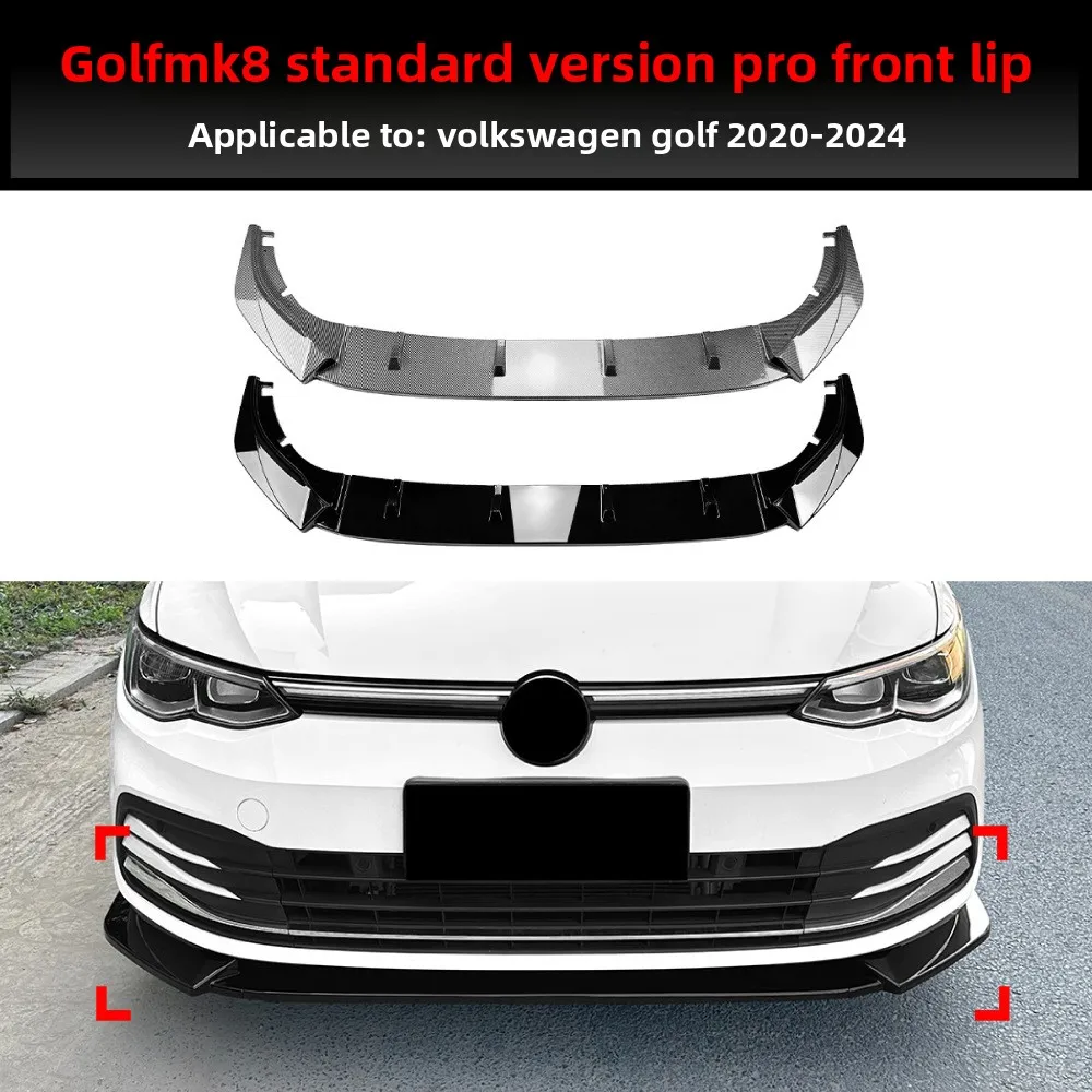 

For 2020-2024 Volkswagen Golf 8 MK8 Standard Edition Pro Front Shovel Front Lip Corner Modification