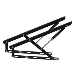 2 Pieces Lift up Storage Bed Hinge DIY Furniture Hardware Folding Sofa Storage Mechanism Gas Springs Storage Bench Hinge