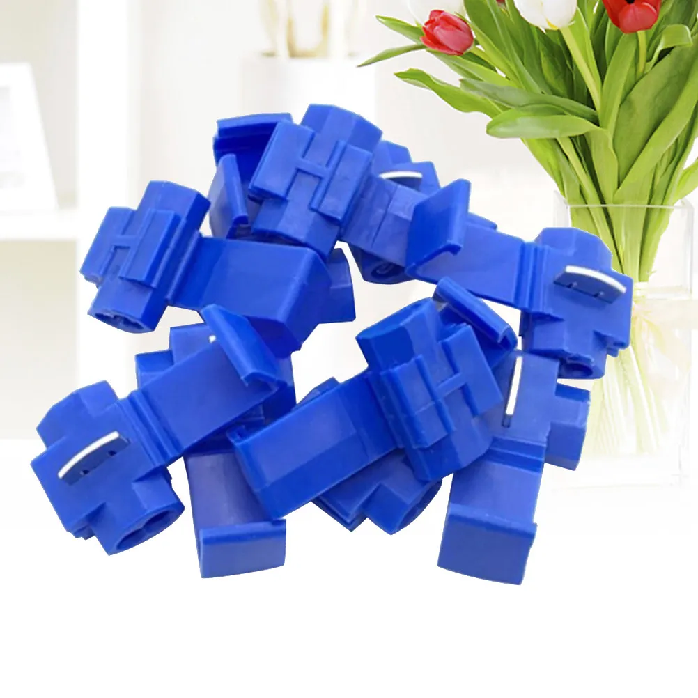 100Pcs Wire Connector Terminals Quick Crimp No-Strip Breakaway Line Terminal for Electrical Wiring DIY Auto Repair Lossless Sub