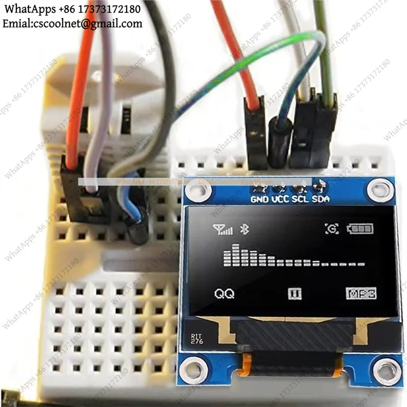 4Pcs 0.96 Inch OLED Display Module SSD1306 128X64 I2C For Arduino Raspberry Pi