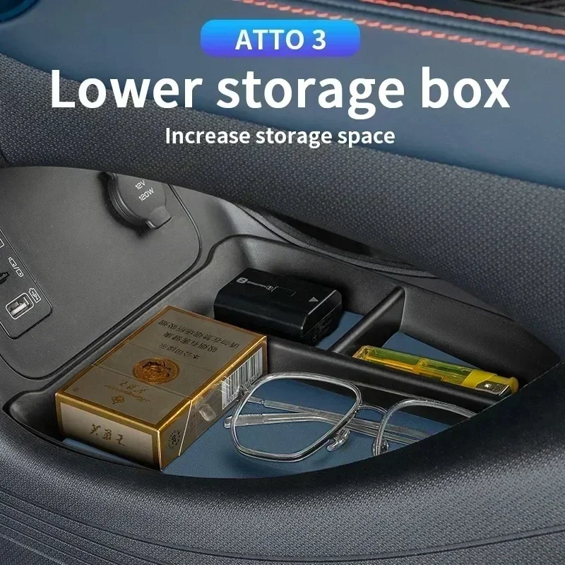 

Car Central Control Lower Storage Box Car Spare Parts Parts for BYD Yuan Plus Atto 3 2022 2023 Car Interior Refit Accessories