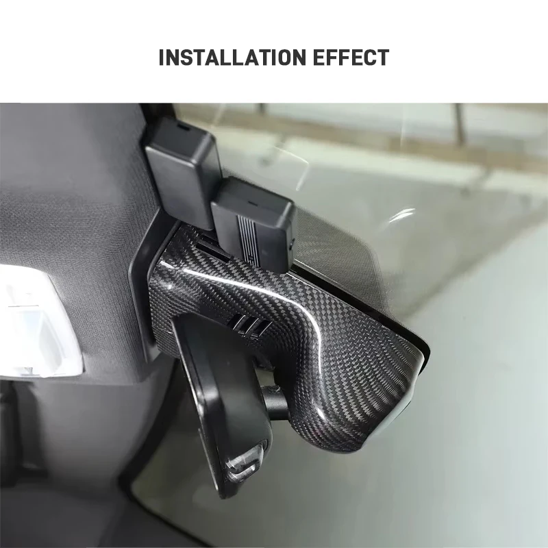 For Toyota GR Supra A90 A91 MK5 2019-2025 Real Carbon Fiber Car Interior Rearview Mirror Frame Trim Cover Sticker Accessories