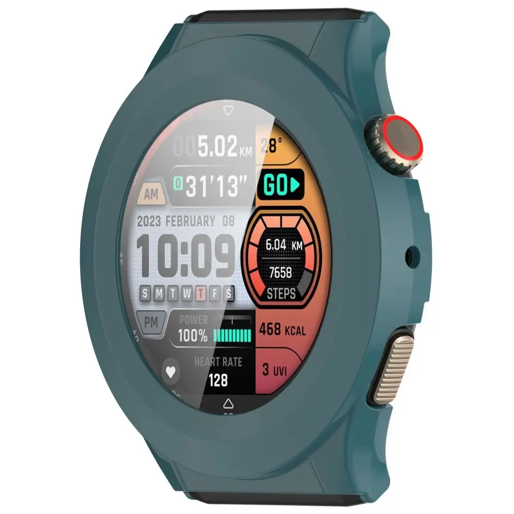PC+Tempered Protective Case Anti-Scratch Bumper Screen Cover Full Coverage Protector Shell for Amazfit Cheetah Round/Cheetah Pro