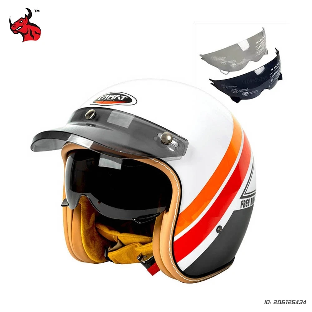 

3/4 Motorcycle Helmet Motocross Open Face DOT Certification Casco Moto Helmets Half Face Capacete De Moto Motorcycle Equipments