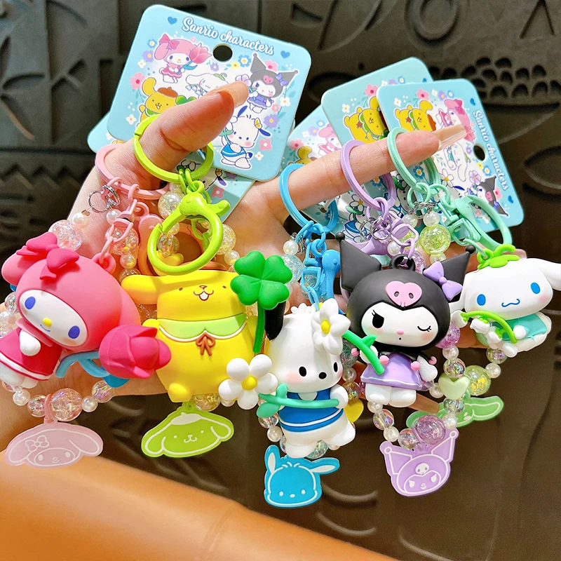 พวงกุญแจตุ๊กตาซานริโอ้ คุโรมิ ปอมปอมปุริน ซินนามอโรล เมโลดี้ ปาชาคู ของเล่นสะสม ของขวัญ