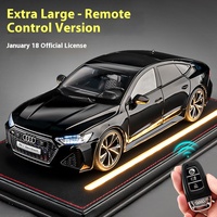 Remote Control Key Version 1/18 Audi RS7 Car Model, Tires Are Removable, Adult Collectible Ornaments, Model Gift Decoration