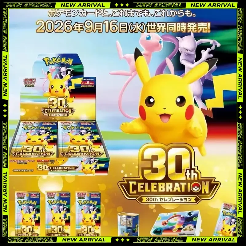 Pokemon Ptcg 30Th Anniversary Japanese Version Trading Card Booster Box Eevee Charizard Collectible Blind Pack For Hobby