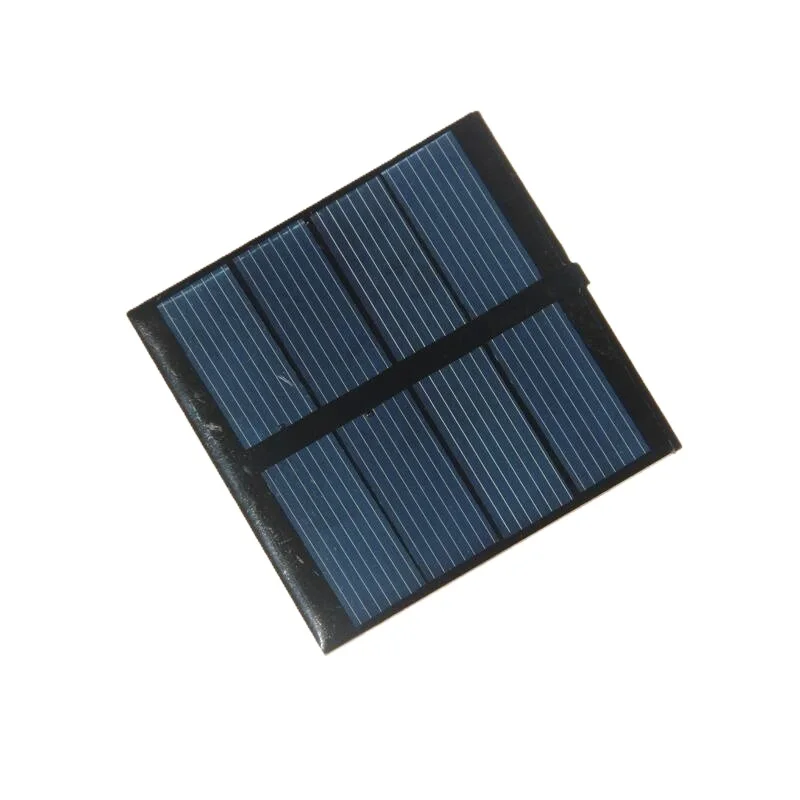 Factory Price Customized Mini Solar Panels 0.4W 2V Small Solar Cell Square Solar Plate 52*52MM for DIY Solar Power Project 10PCS