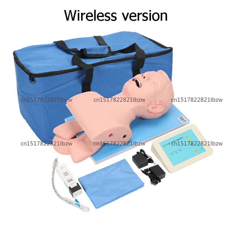 Intubation Human Body Model Learning Teaching Model Airway Management Training Device  Alarm Simulator With Teeth PVC