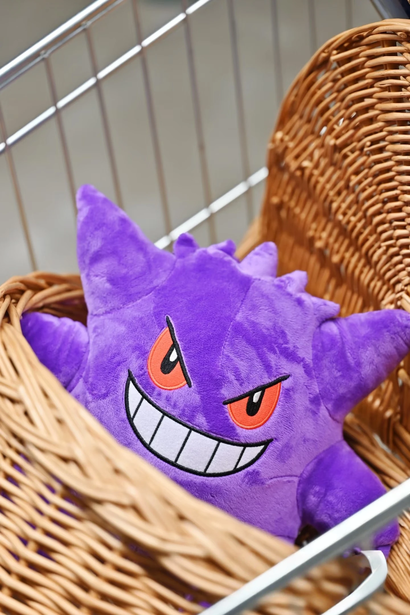 Adorably 24cm Gengar Plush Pokemon Gengar Stuffed Doll Purple Devil Peluche  Anime Pokemon Plushies Funny Gifts for Fans and Kid