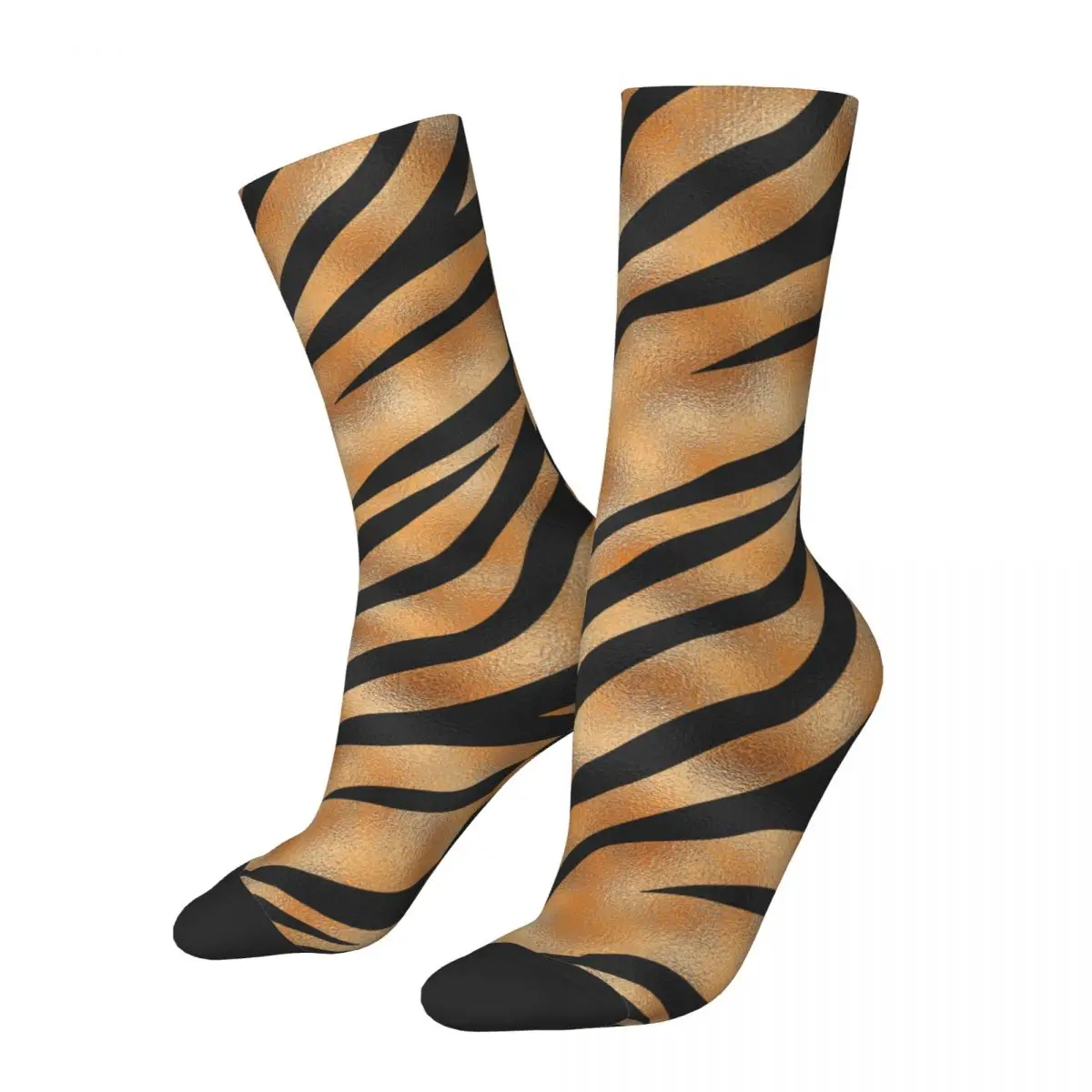 Tiger Wild Animal Pattern Socks Men's Women's Funny Happy Socks Harajuku Spring Summer Autumn Winter Middle Tube Socks Gift