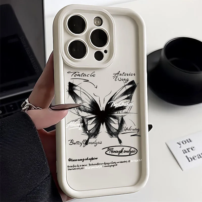 Oil Painting Butterfly Phone Case For Samsung Galaxy A15 A25 A24 A13 A23 A12 A22 A11 A21S A31 A51 A71 A10 A20 A30 A50 A05 A05S