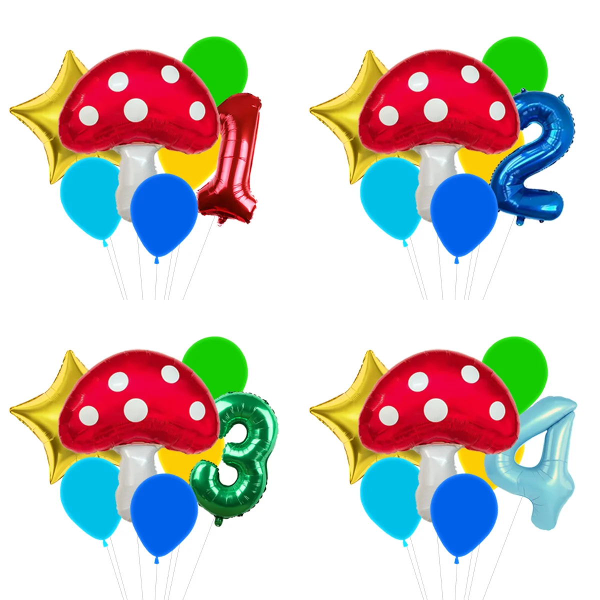 Wedding Superstar - Balloon Arch Kit with Mushroom Star