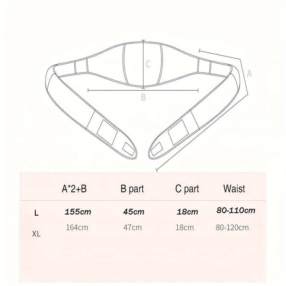 Maternity Belt /Pregnancy Belly Band/Waist Support Belt- Comfortable Pregnancy Support Adjustable Straps-Ergonomic Shape