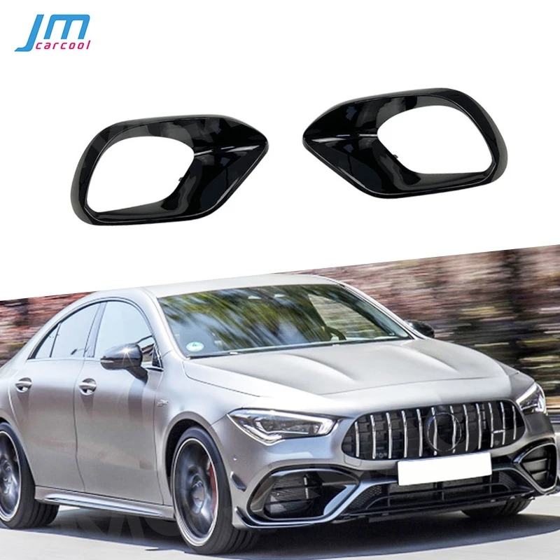 

Dry Carbon Fiber Front bumper Fog Lamp Vent Splitters Car Decoration for Mercedes Benz CLA Class W118 C118 CLA45 AMG 2020+