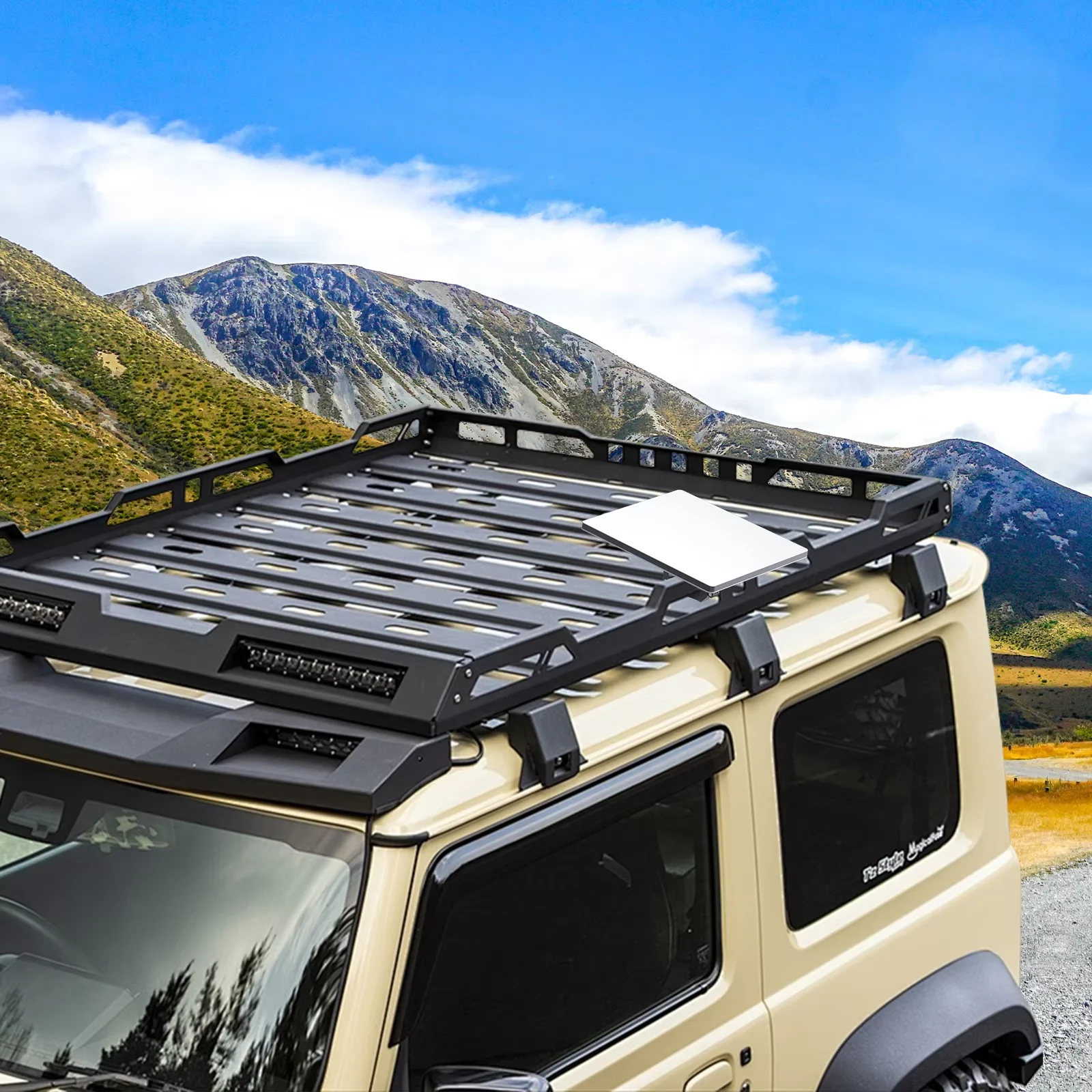 EDUP SK0096 Starlink Mini Roof Rack Mount سبائك الألومنيوم متوافقة مع Starlink Mini سهلة التركيب والإزالة