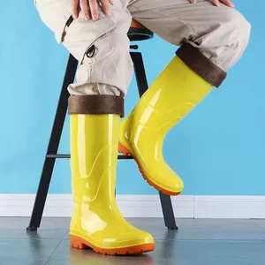 Gelbe Lebensmittelstiefel für hochwertige Motorrad -Landwirtschaftsschuhe Regenstiefel der Küchenhygiene der Sehne Noennamenull Marke Sehnen 8 Hauptverkaufsschuh Moto - №7