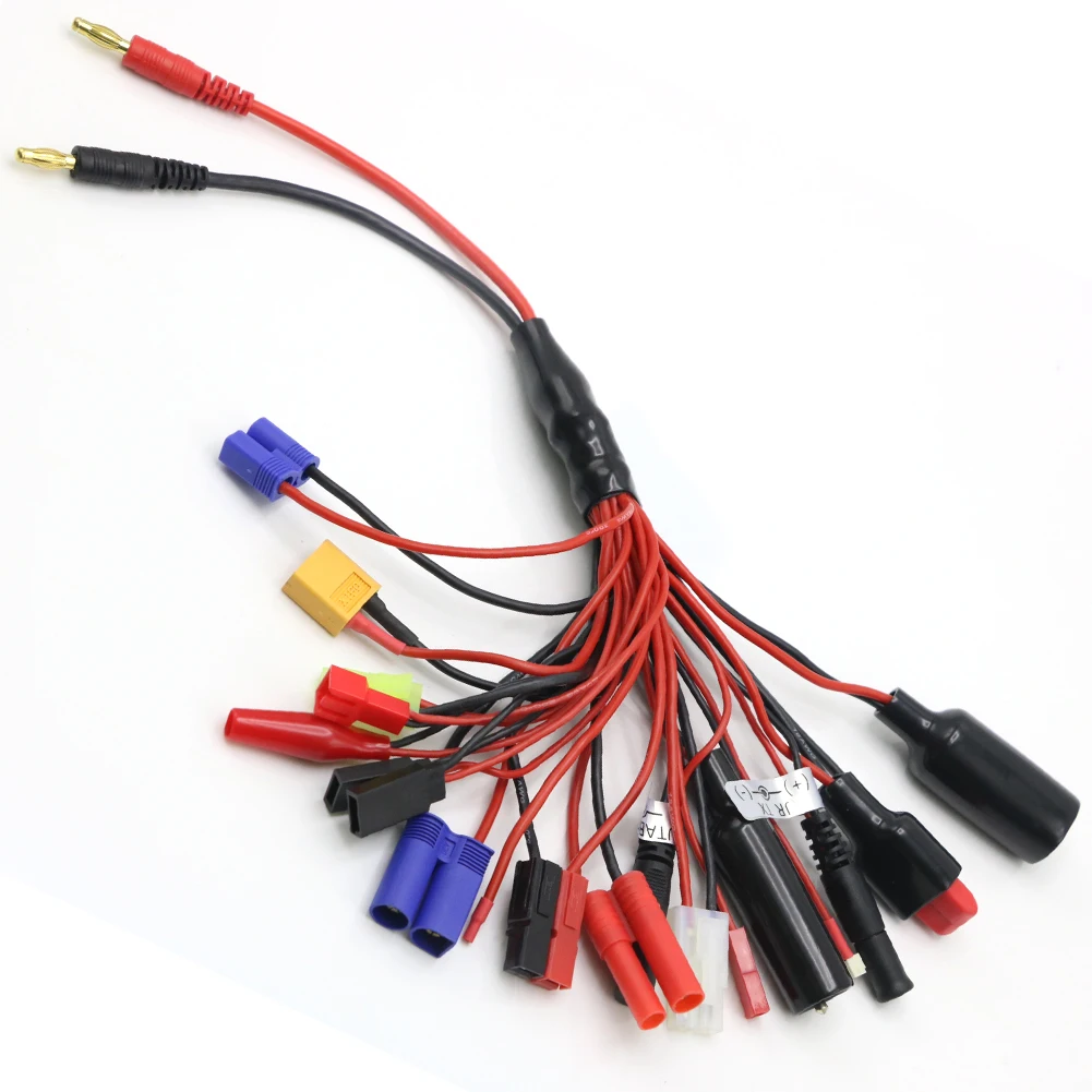 

Multifunction Balance Charging XT60 EC3 EC5 HXT TAMIYAS For IMAX B6 B6AC Charger 19 in 1 for Rc Lipo Battery 19IN1 Cable adapter