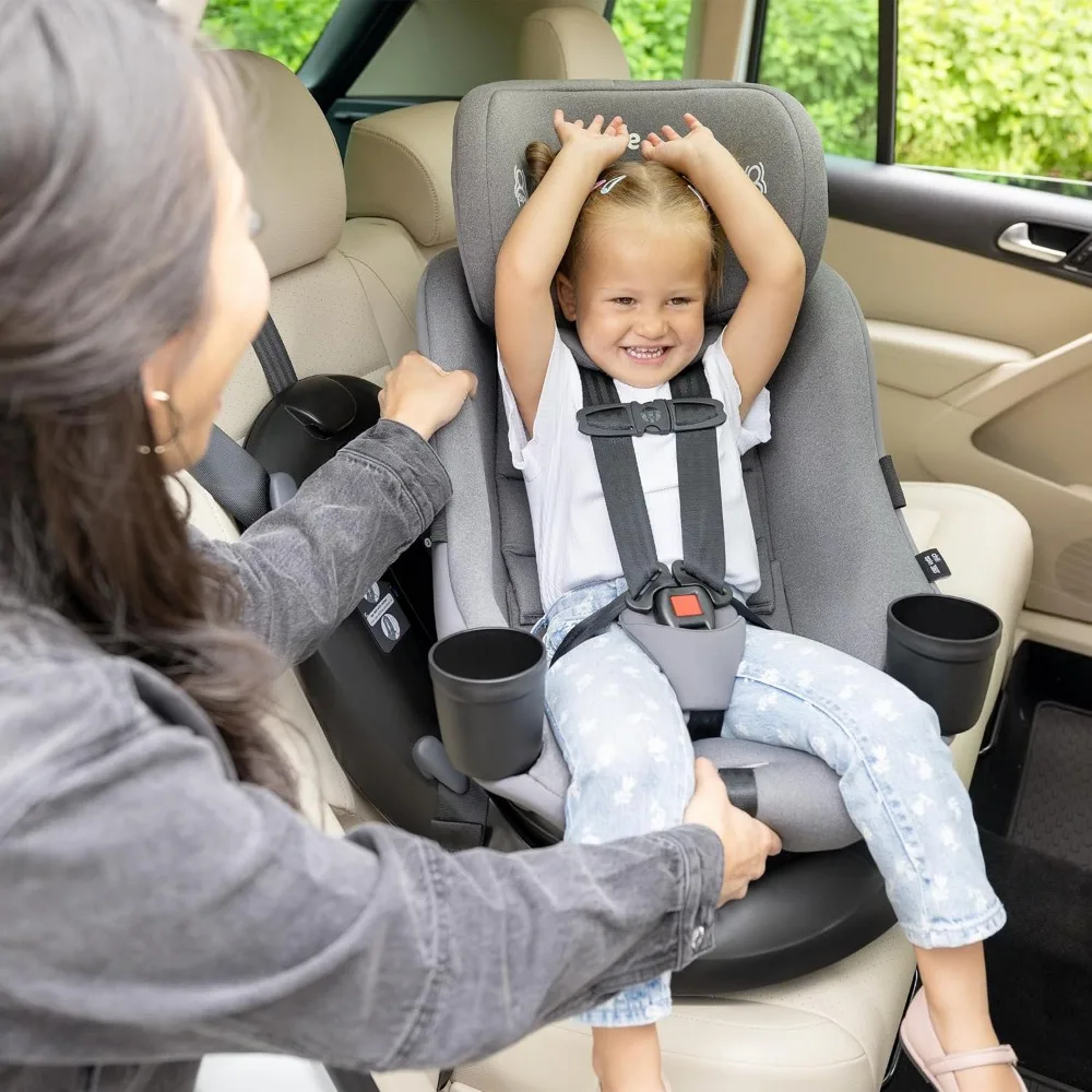 2-in-1 Rotating Convertible Car Seat with a 360° Spin and Easy Installation