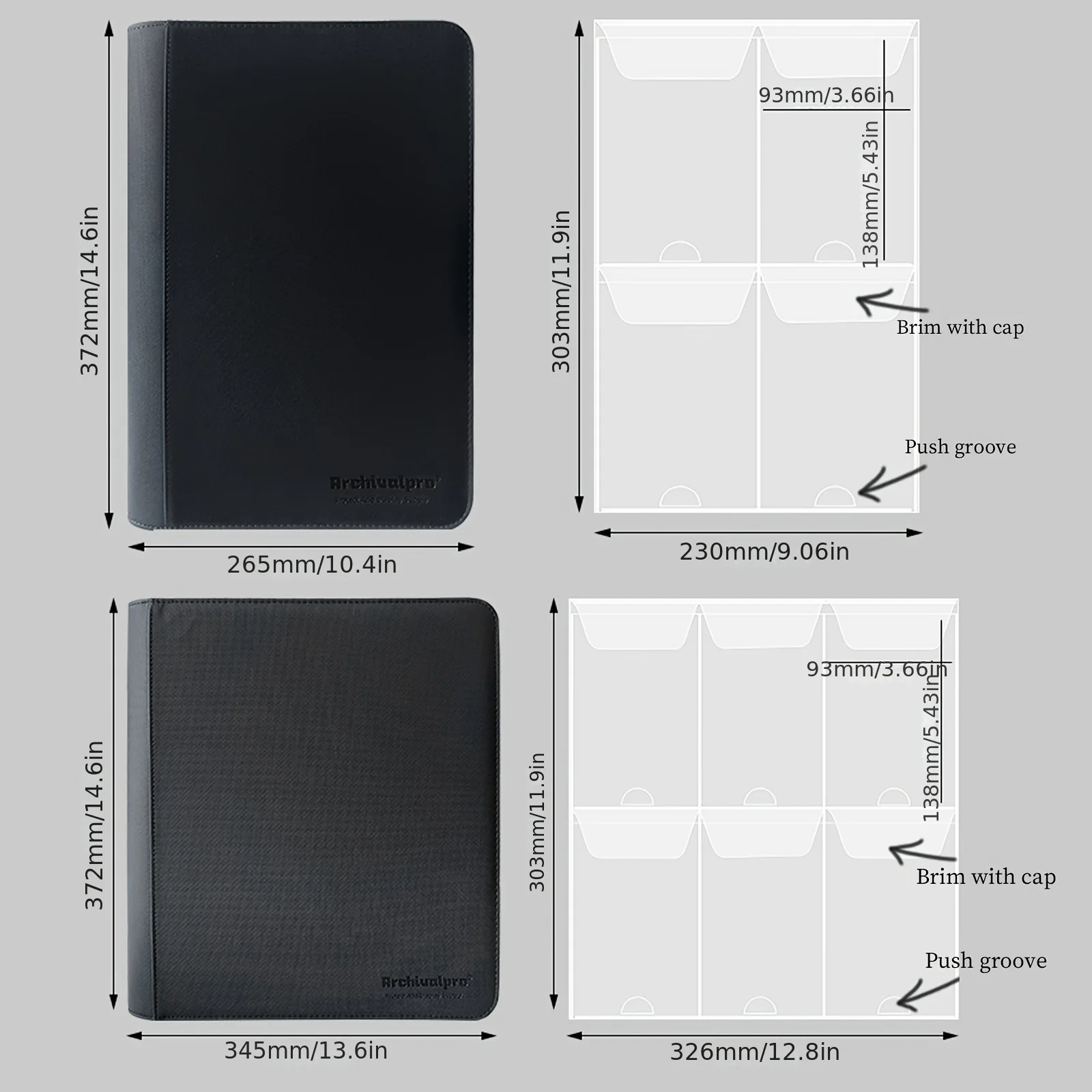 1pc Zip Trading Card Binder, Card Folder for PSA/CGC/BGS/SGC Sports Cards, Game Cards, Baseball Basketball Card Binder Albums