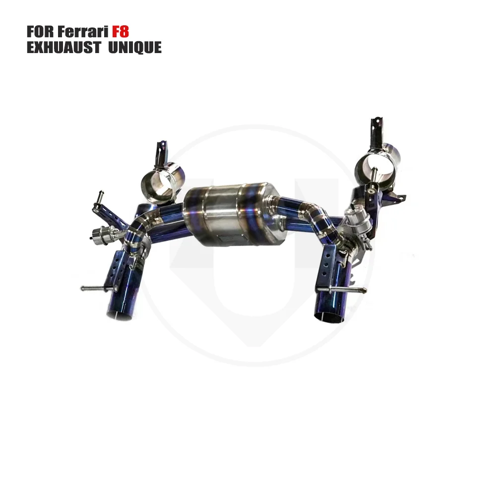 

UNIQUE Titanium Alloy Exhaust System Performance Valve Catback For Ferrari F8 Muffler For Cars